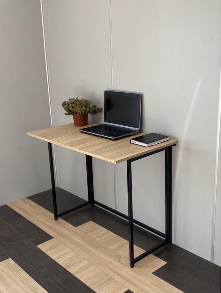 Стіл трансформер, офісний стіл, розкладний, компютерний, графітовий