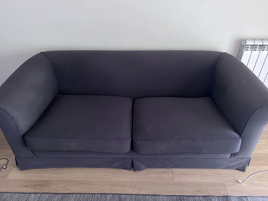 Sofa ikea 2 lugares cor preta