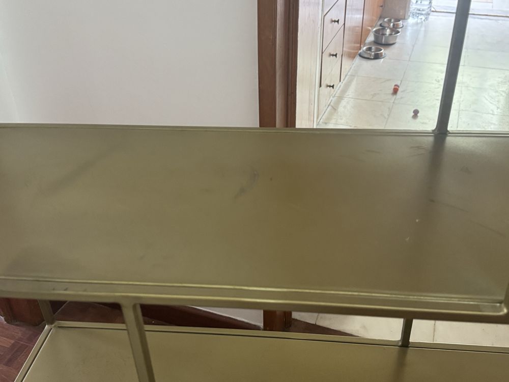Estante Maison Metal Dourado Classica