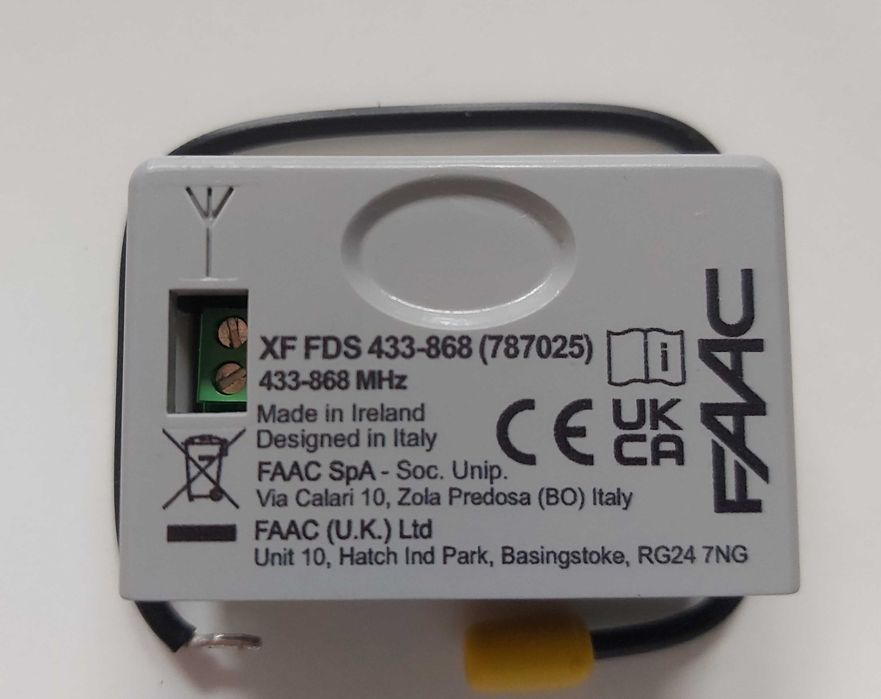 moduł radiowy faac xf fds 433HHz-868MHz