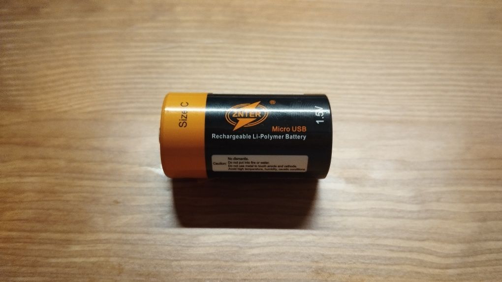 USB Type-C Акумулятор C Znter 1.5v 5000mAh замість батарейок