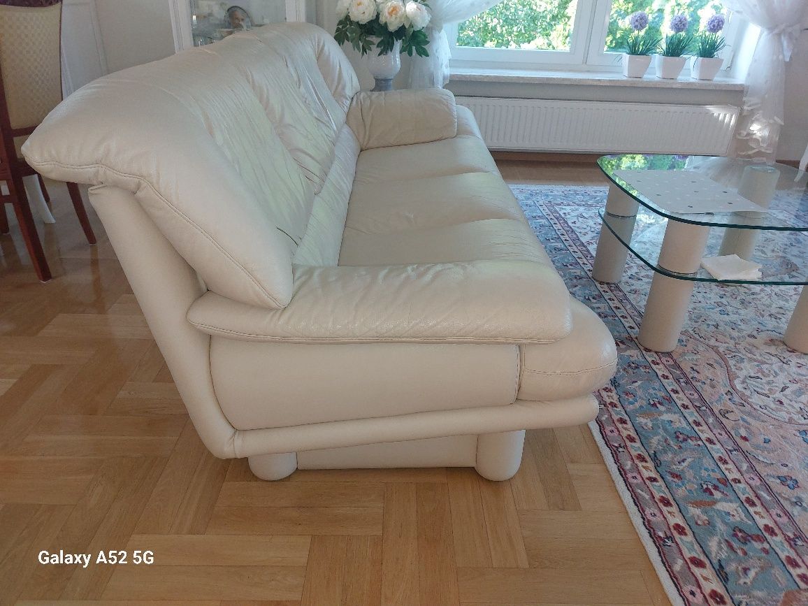 Sofa KLER  skórzana 3 szt