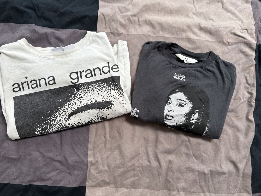 Dwie bluzki Ariana Grande