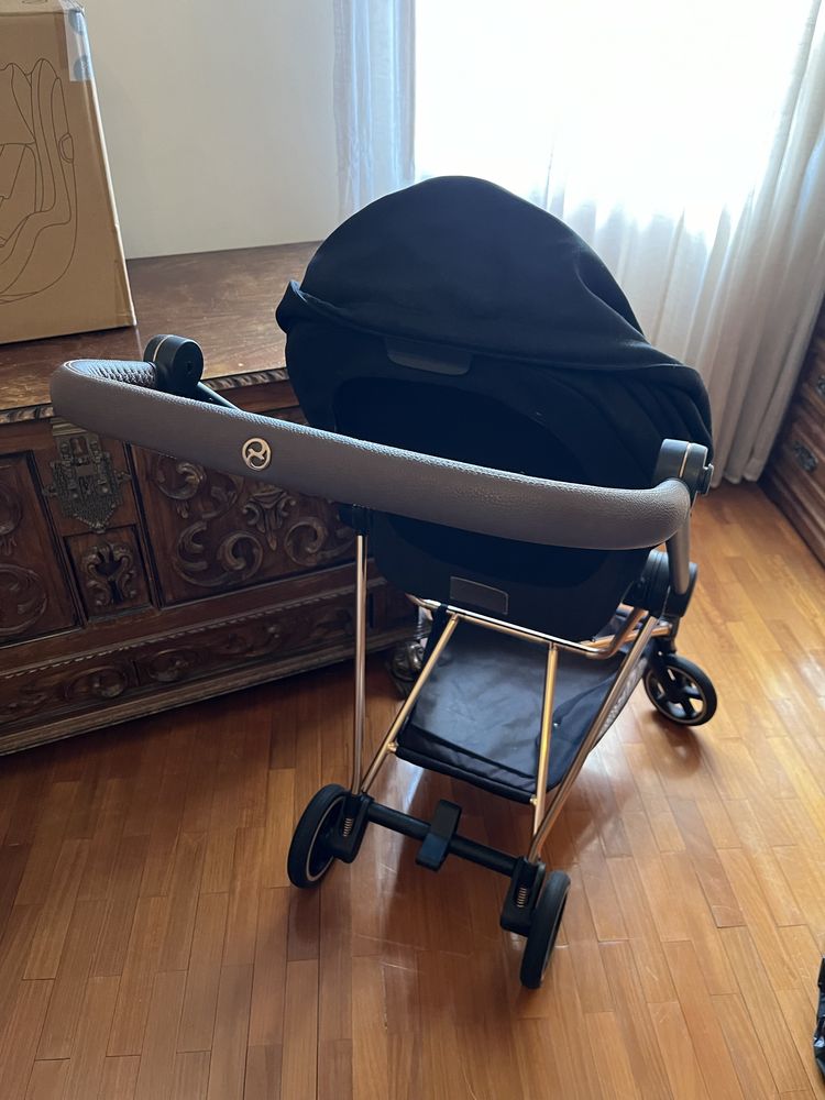 Cybex Carrinho bebe, babycoque,cadeira auto, adaptadores e base isofix