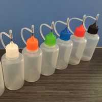 Бутылочка аппликатор с иглой для клея и краски многоразовая