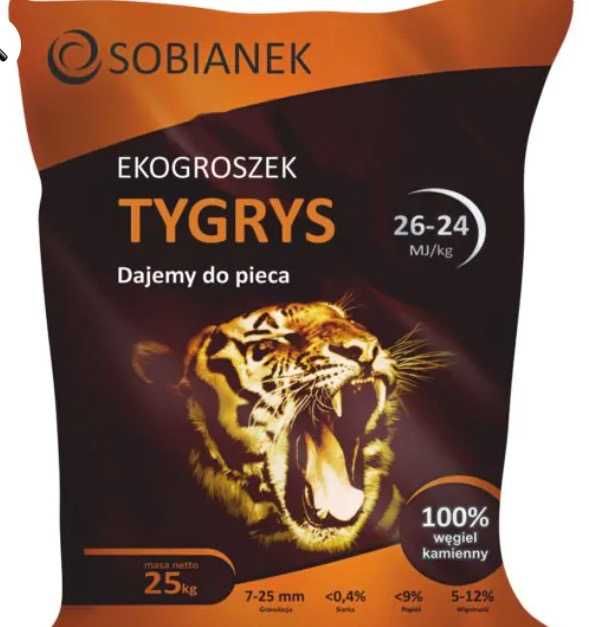 Ekogroszek, Groszek Plus TYGRYS Sobianek 26-24 MJ/KG