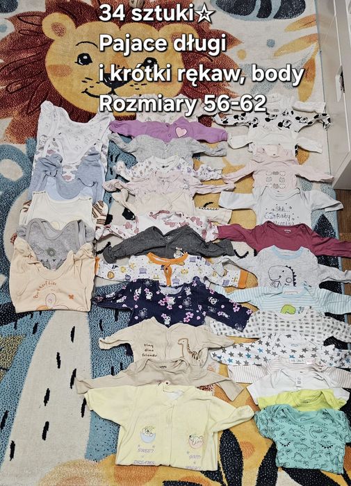 100 sztuk ciuszków dla dziewczynki 56-62