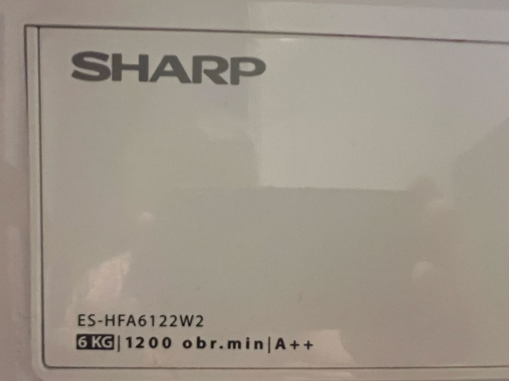 Pralka automatyczna slim Sharp ES-HFA6122W2
