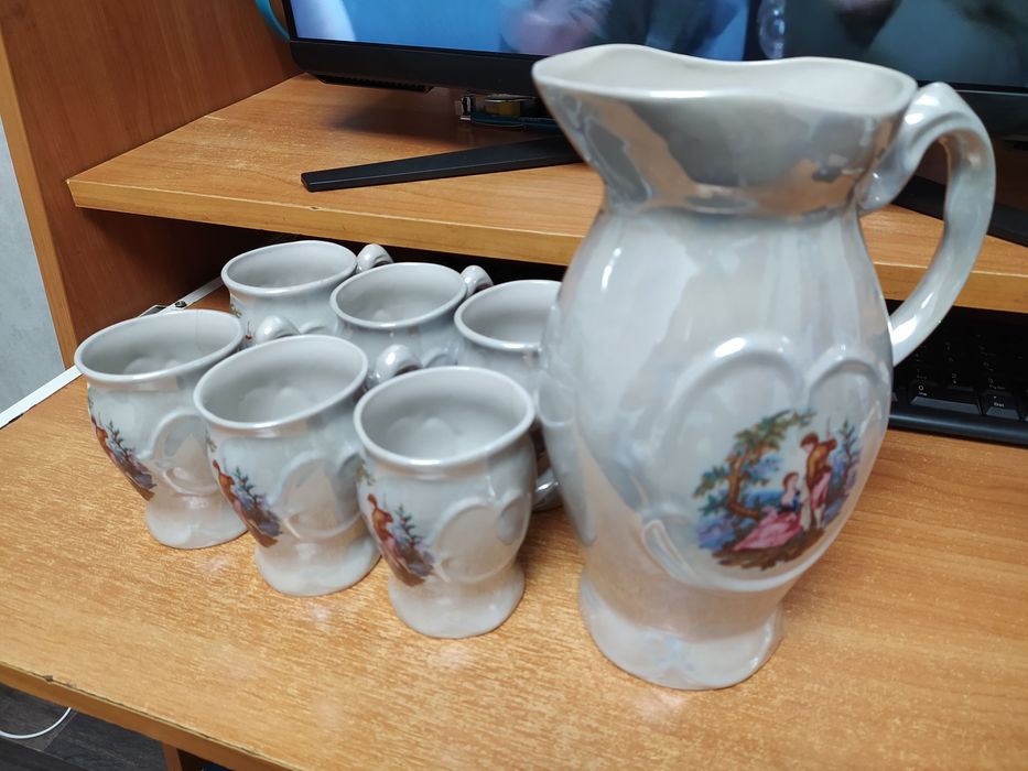 Фарфоровий сервіз Пастушок і пастушка Полонне 8 предметів