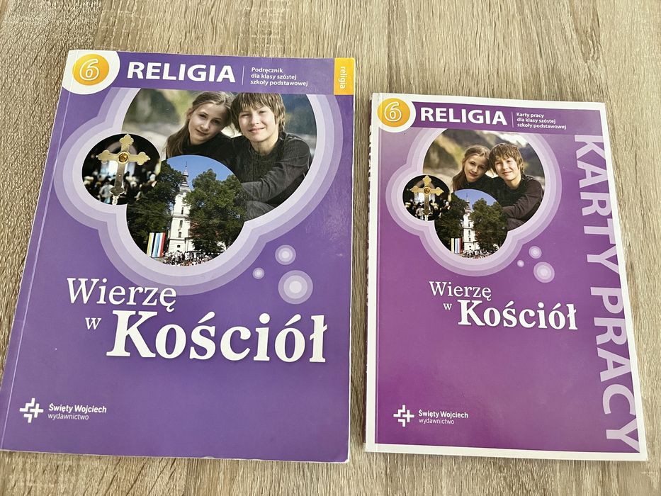 Zestaw Podrecznik + karty pracy do Religii 6 klasa - Wierze w Kościół