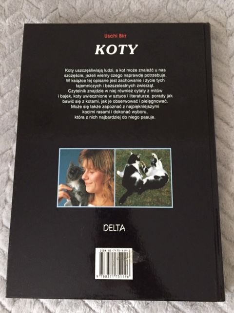 Książka - album "Koty" Uscgy Birr, twarda oprawa