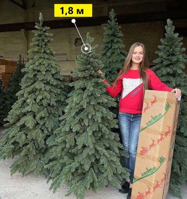 ‼️ Новогодняя искусственная елка литая зеленая. Видеообзор. Ялинка ‼️