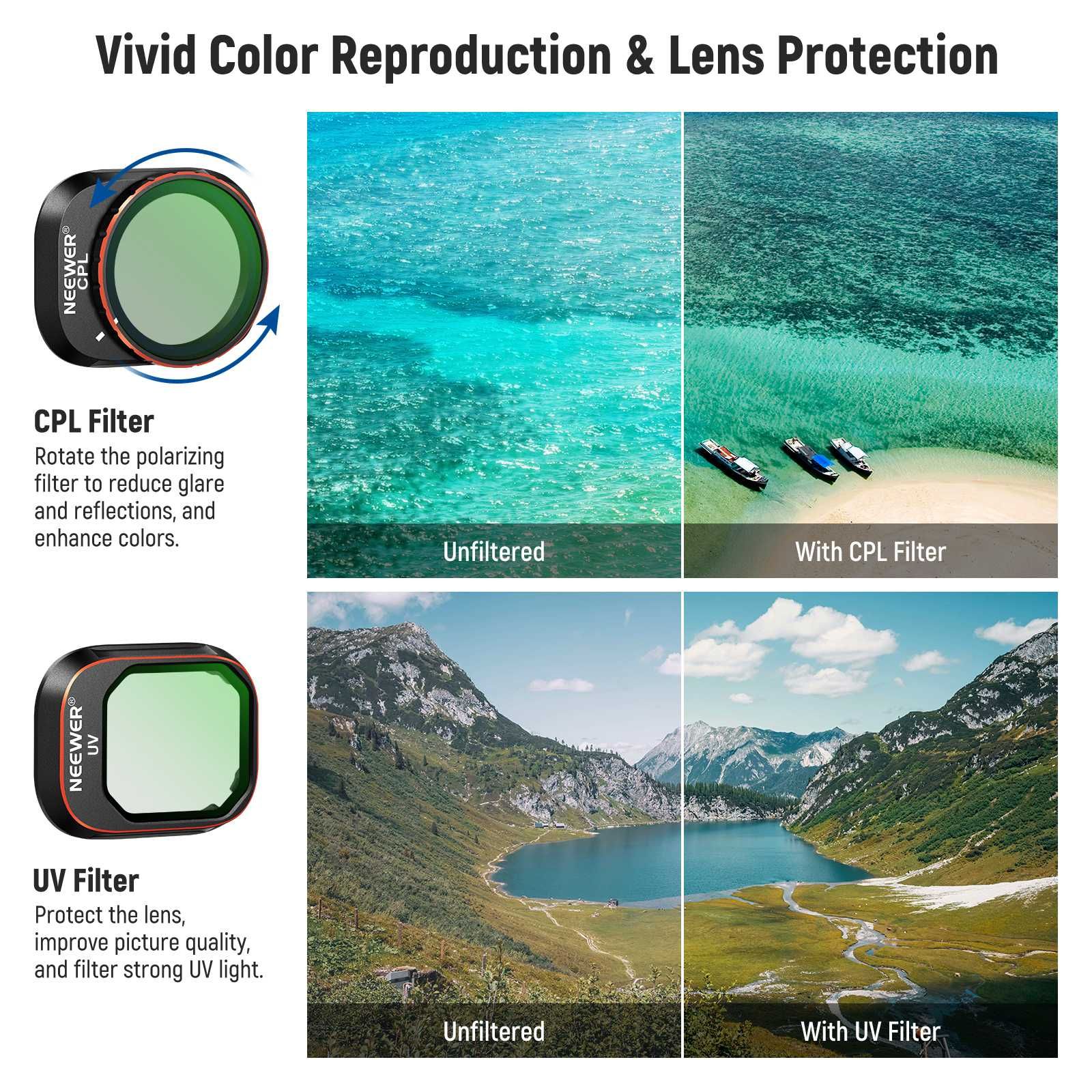 Zestaw filtrów do DJI Mini 4 Pro 16 sztuk