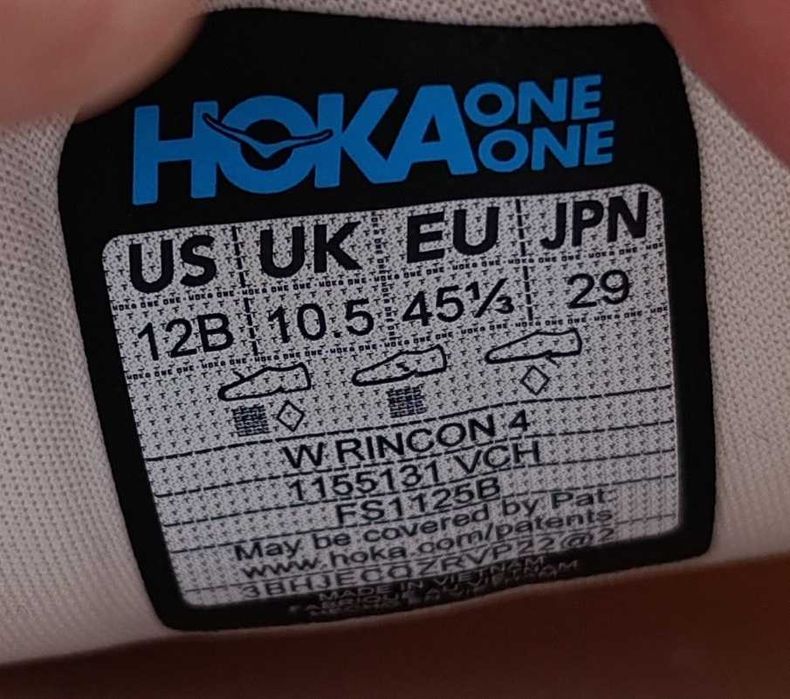 Кросівки Hoka One One W Rincon 4 // W Bondi 8 (45/29) Оригінал!