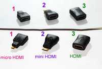 Перехідник HDMI - micro HDMI / HDMI - mini HDMI / hdmi - hdmi