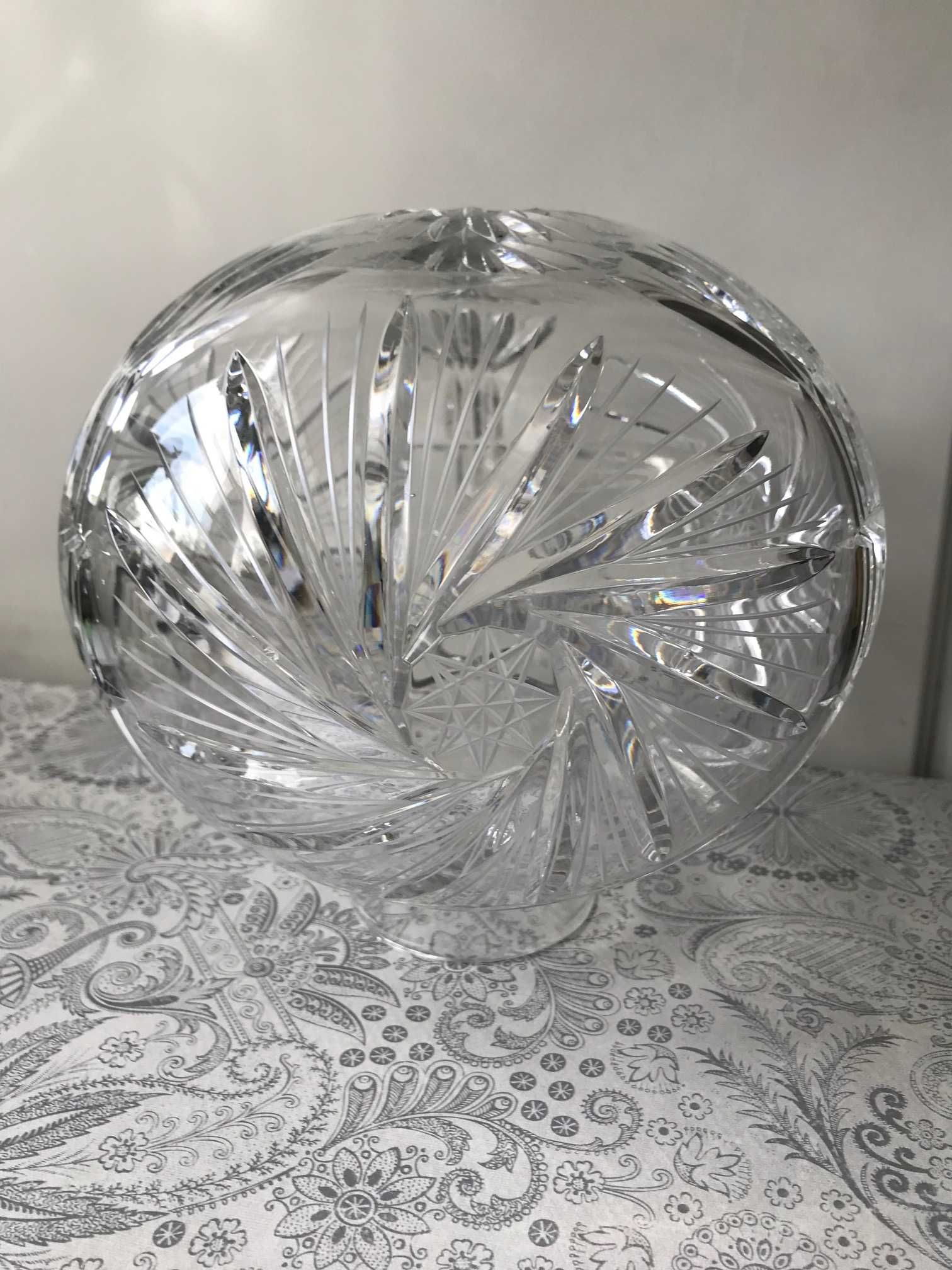 Kryształowa kula wazon naczynie pojemnik klasyczny wzór