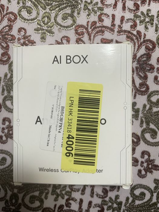 Бездротовий автомобільний адаптер Apple CarPlay та Android Auto