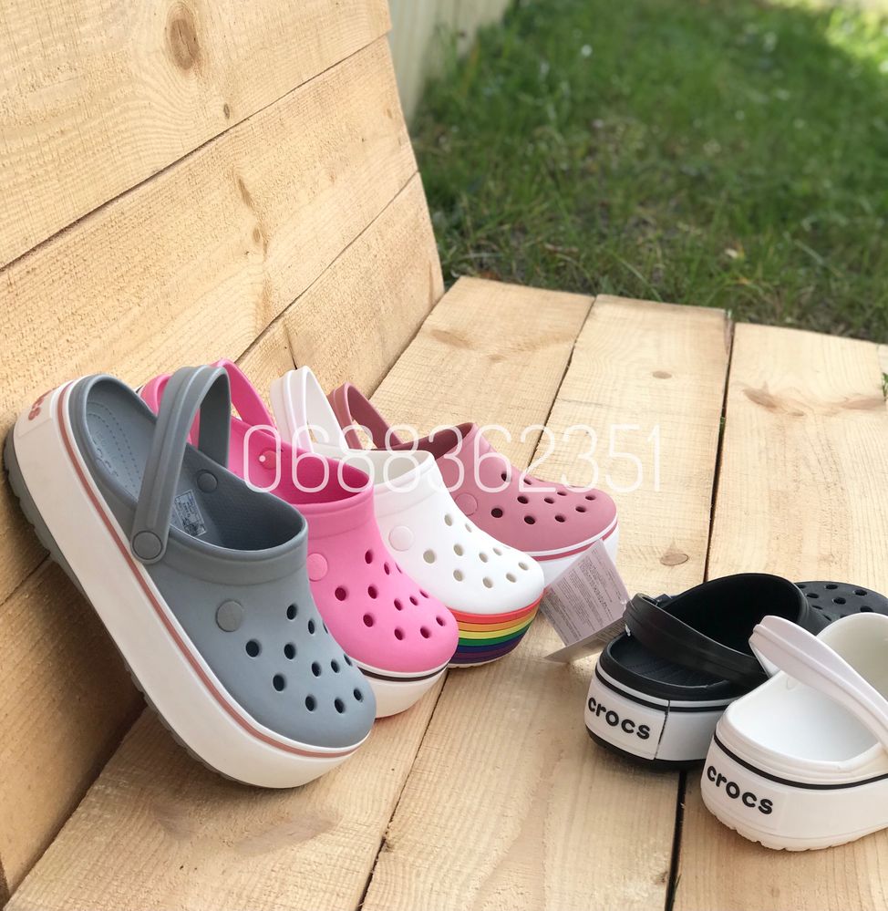 Женские Кроксы Жіночі Крокси на Платформі Crocs Platform. МЕГА Зручні