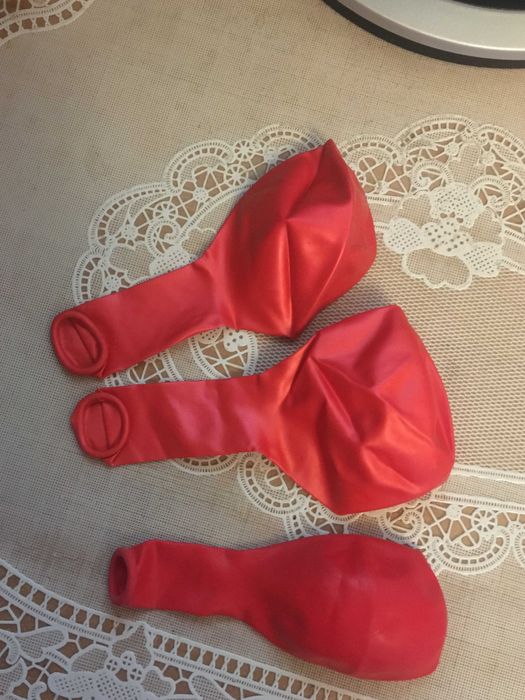 Czerwone balony lateksowe metalizowane 25 szt.