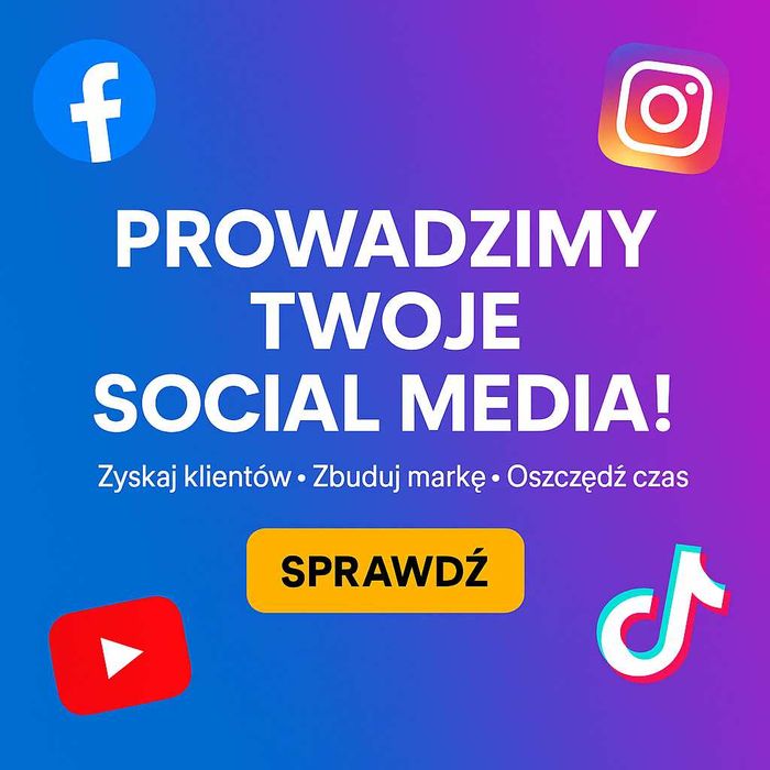 Prowadzenie Facebooka, Reklama Facebook Instagram TikTok Rolki Montaż