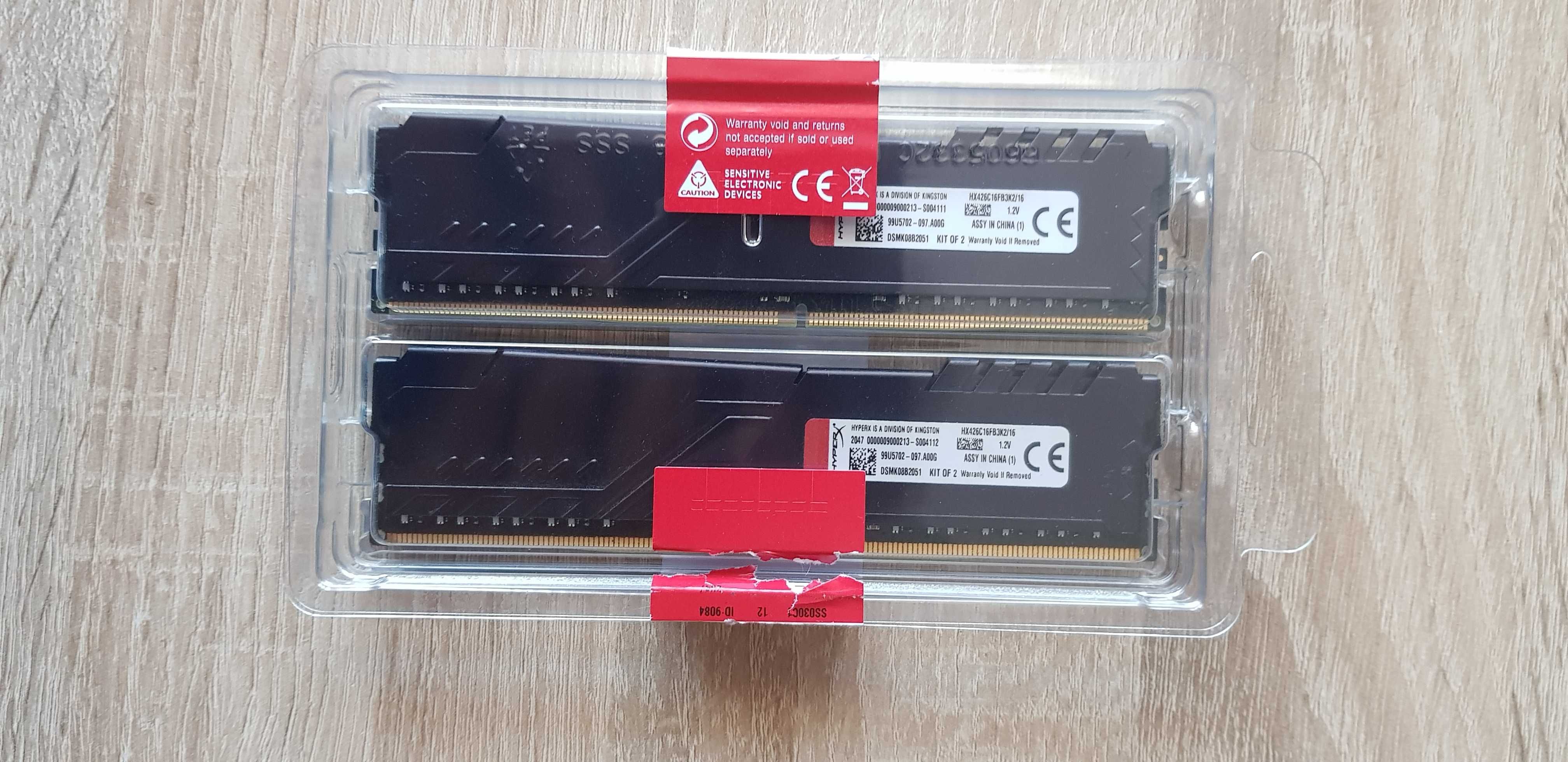 RAM HyperX 16GB (2x8GB) 2666MHz CL16 Fury