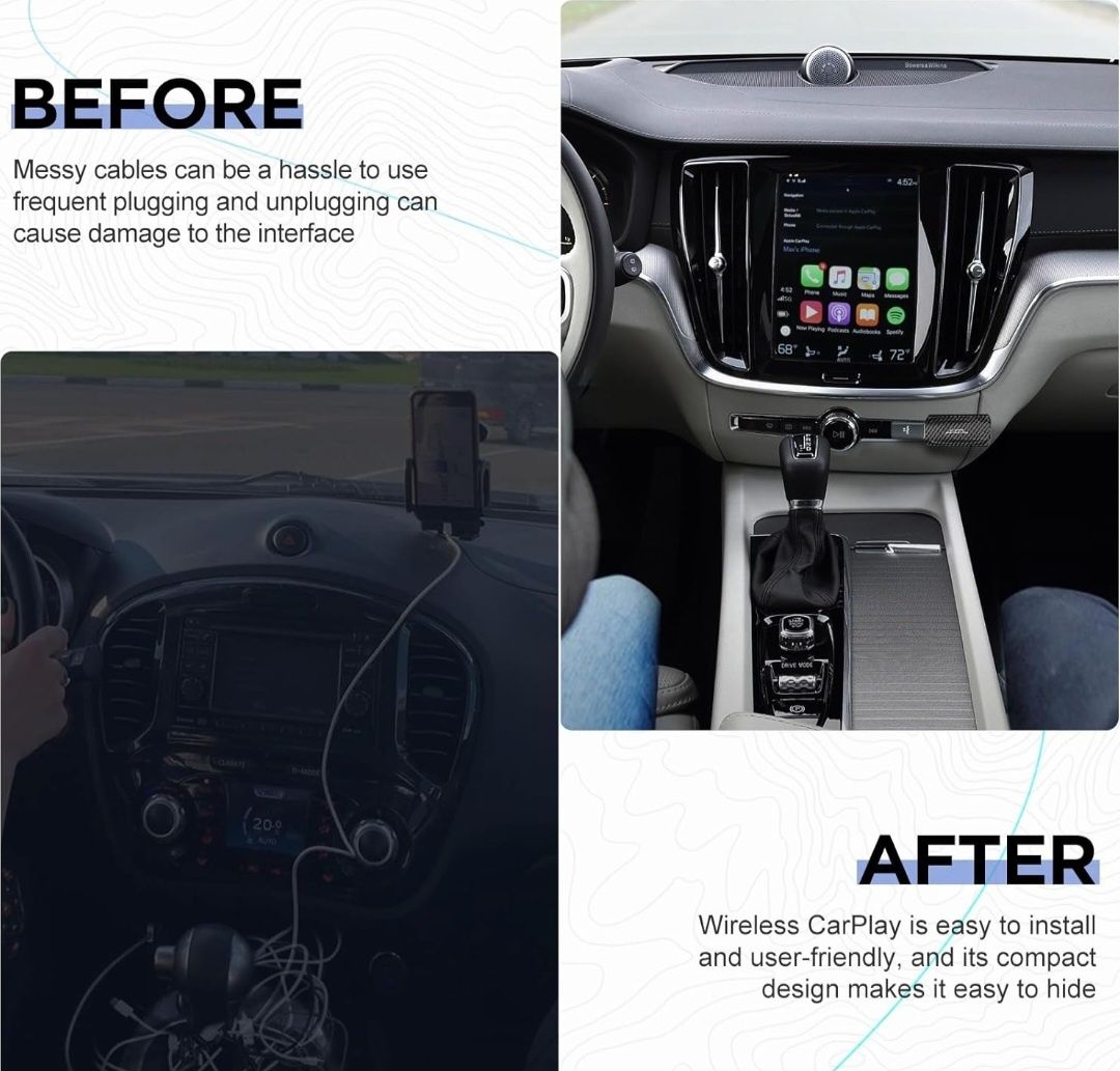 MSXTTTLY Carplay Wireless Adapter U2C-AIR 2.0