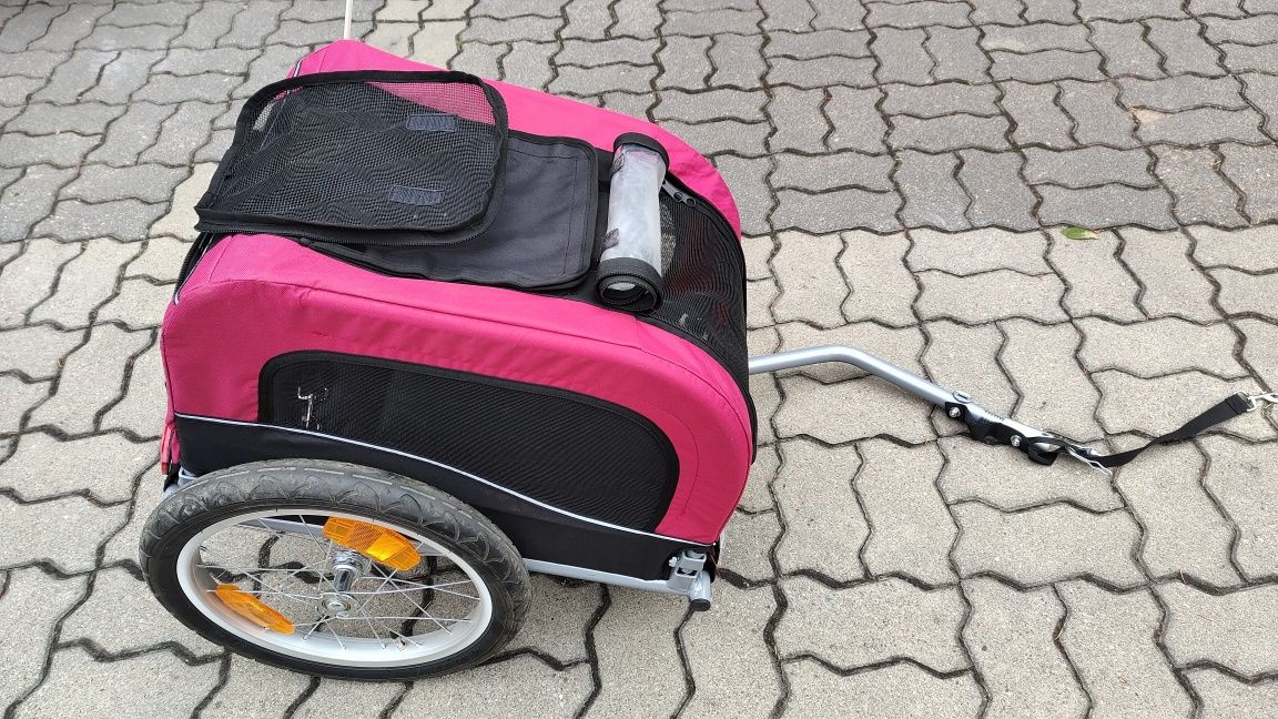 TRIXIE przyczepka rowerowa, wózek do roweru dla psa do 15 kg