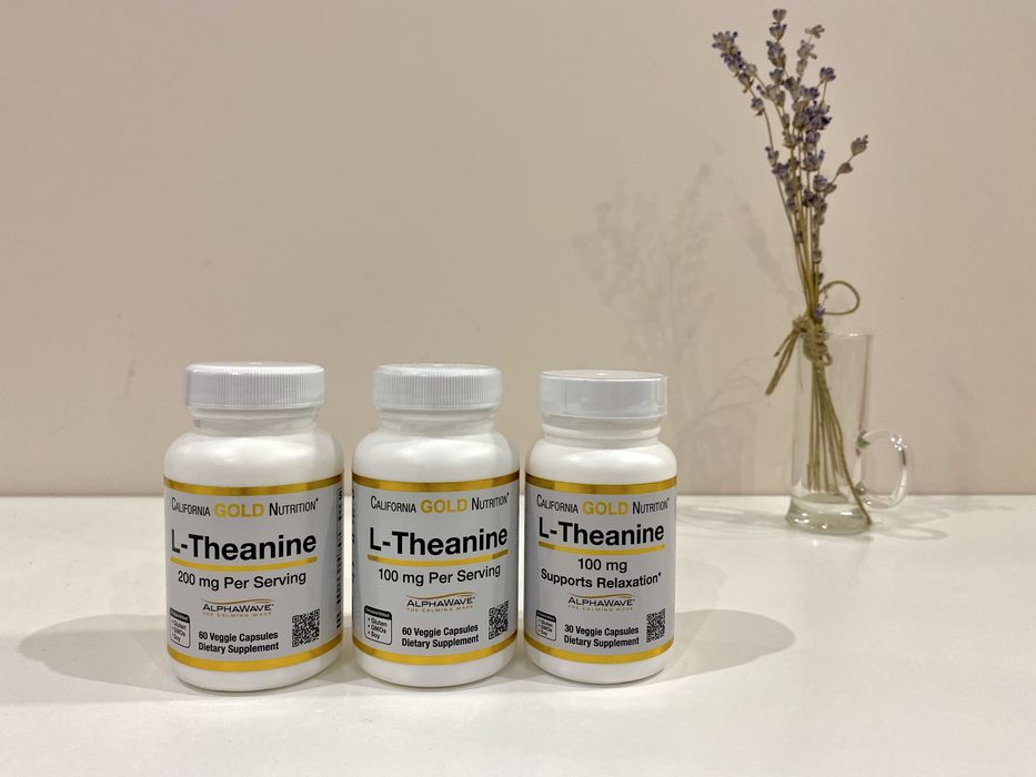 California Gold, теанин L- теанін , L-theanine, 100 200 мг, 30 60 шт