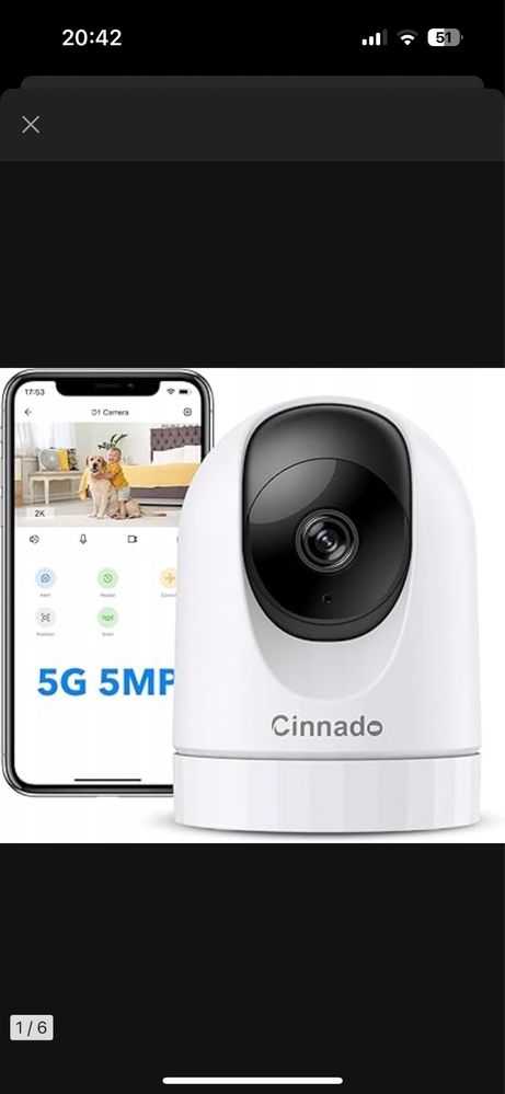 Kamera IP Cinnado Indoor Security Camera D1 2K