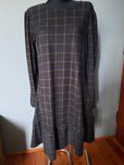Sukienka w kratke Czarna khaki Primark r. 44 XXL
