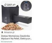 Elektryczna wędzarnia na pellet cyfrowa palnik piec zasobnik