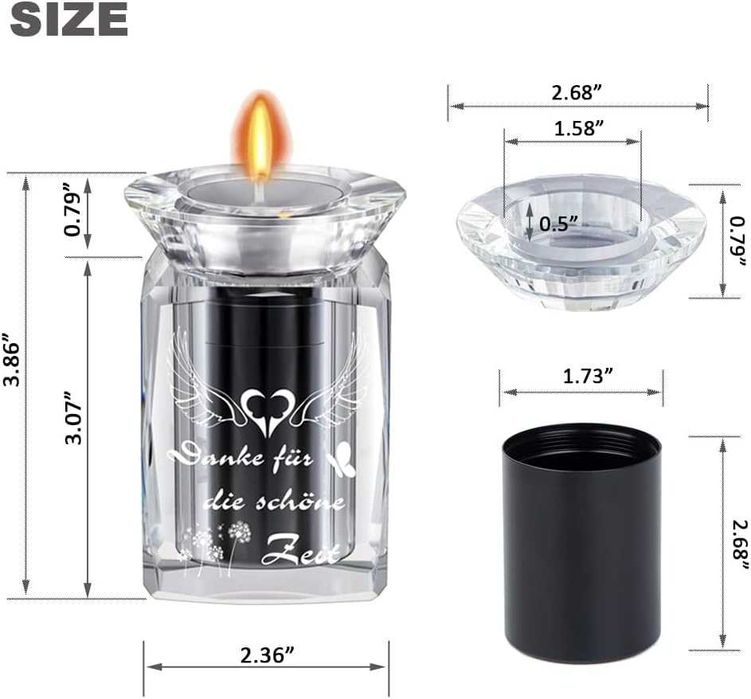 Crystal Memorial – elegancka urna dla zwierząt domowych z LED.