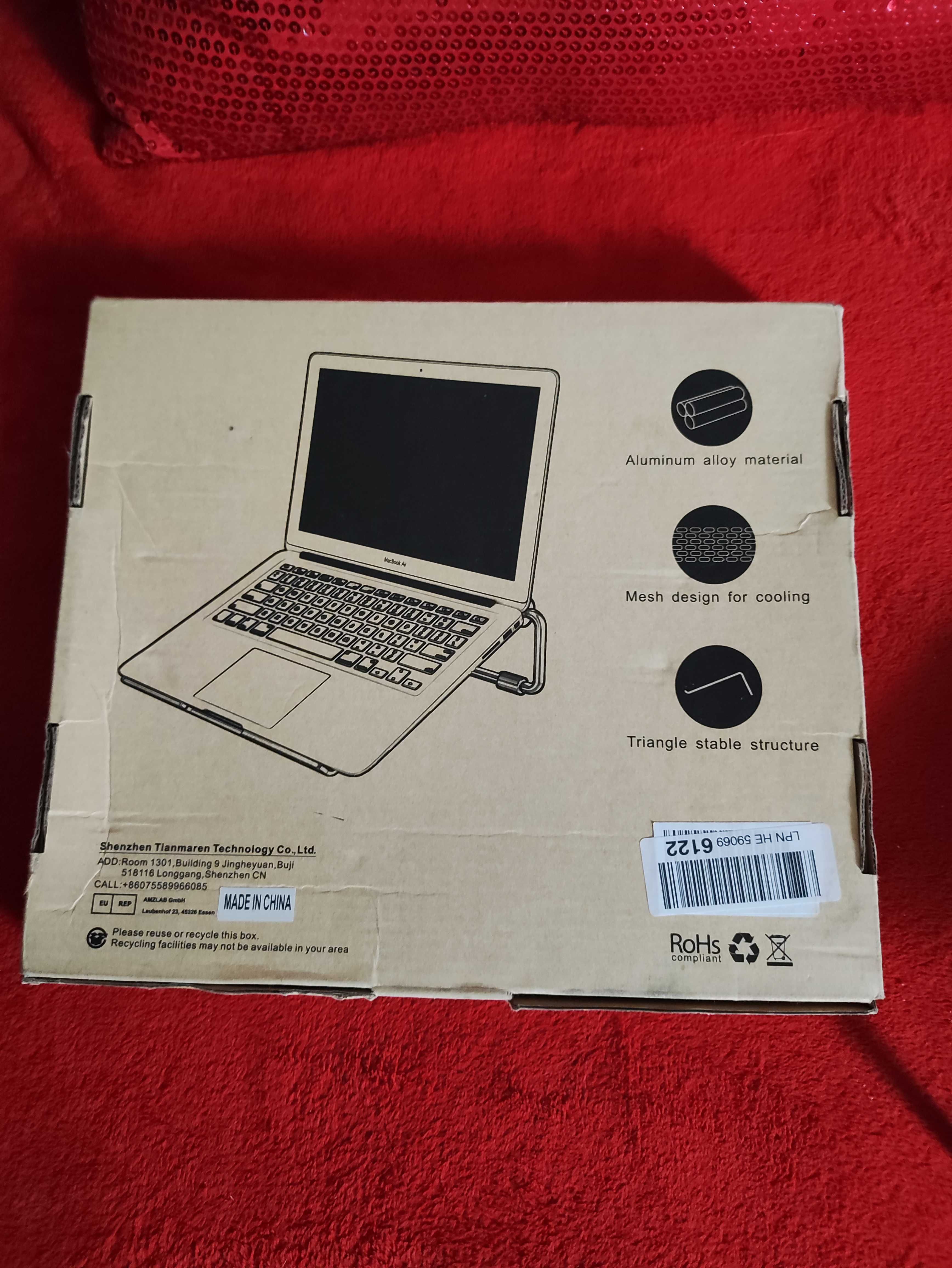 Podstawka pod laptop notebook tablet na biurko stół Stojak Aluminiowa