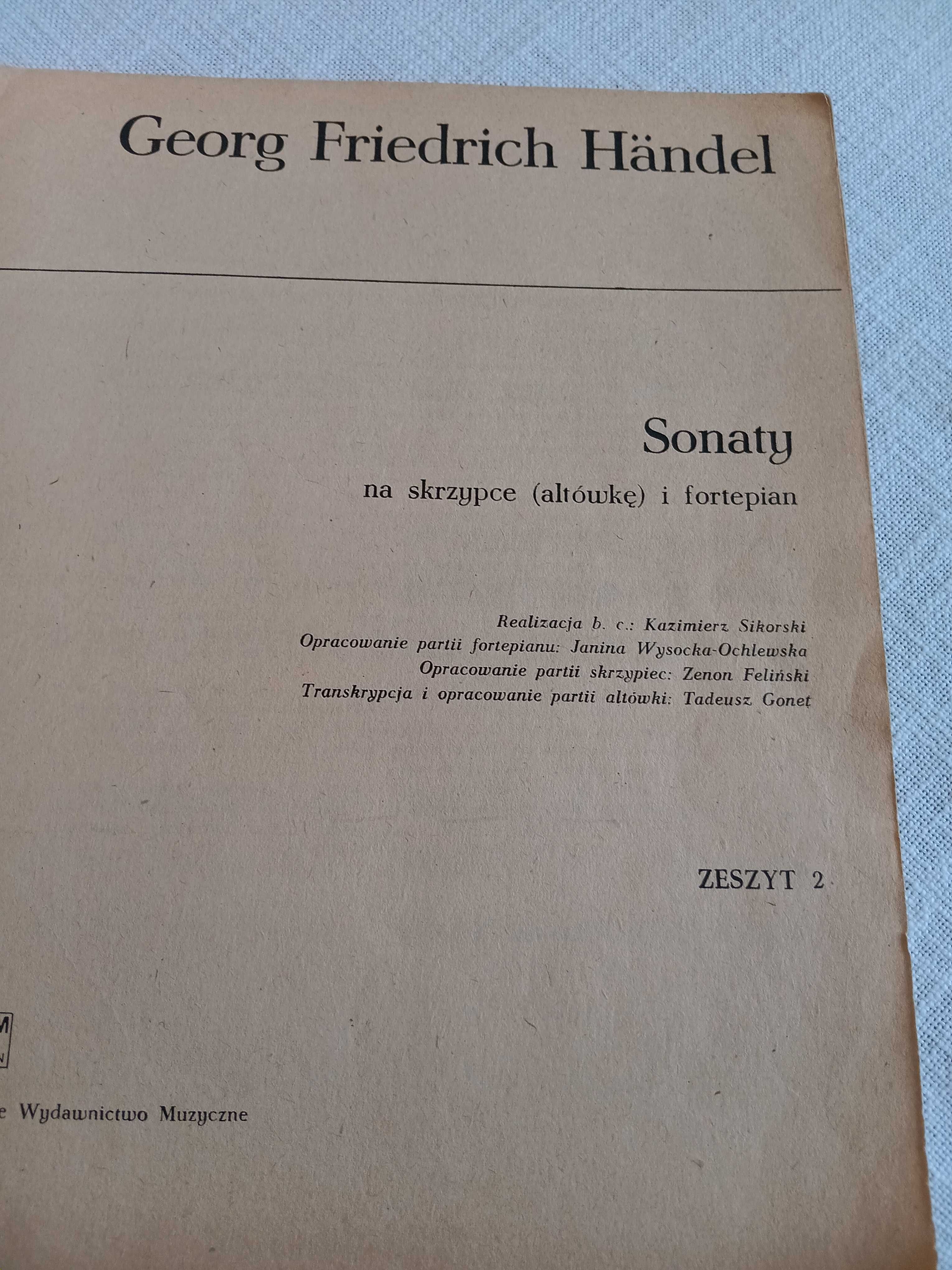 Handel sonaty na skrzypce i fortepian cz. 2