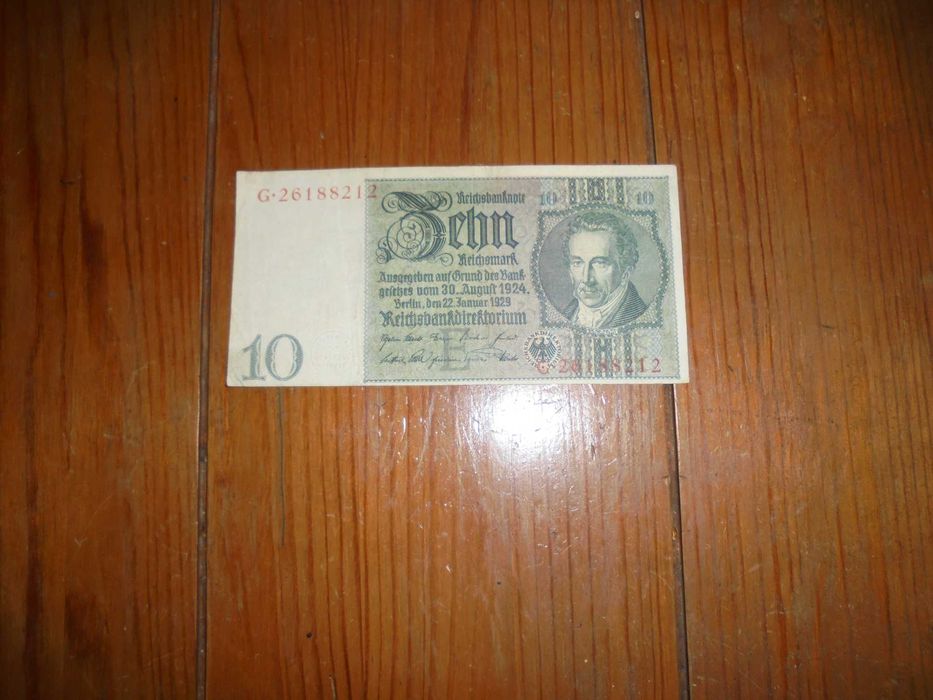 banknot Niemcy 10 marek z 1929 [b485]
