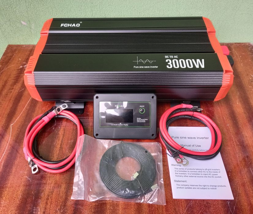 Фирменный мощный инвертор FCHAO KSC-3000W с 12Vна220V чистая синусоида