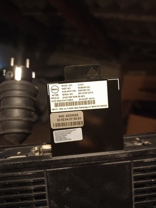 Terminal komputer serwer Dell wyse Dx0D 4gb ram 512gb SSD