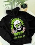 Skull Carhartt — Худи черное Кархарт — XS S M L XL — BIG Лого