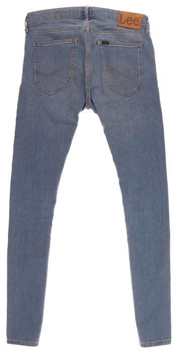 Spodnie Lee Luke Slim Tapered W30 L32 Męskie Light Blue Zip Fly