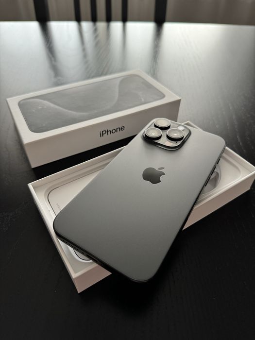 Iphone 15 pro max 256GB Black Titanium jak Nowy !!