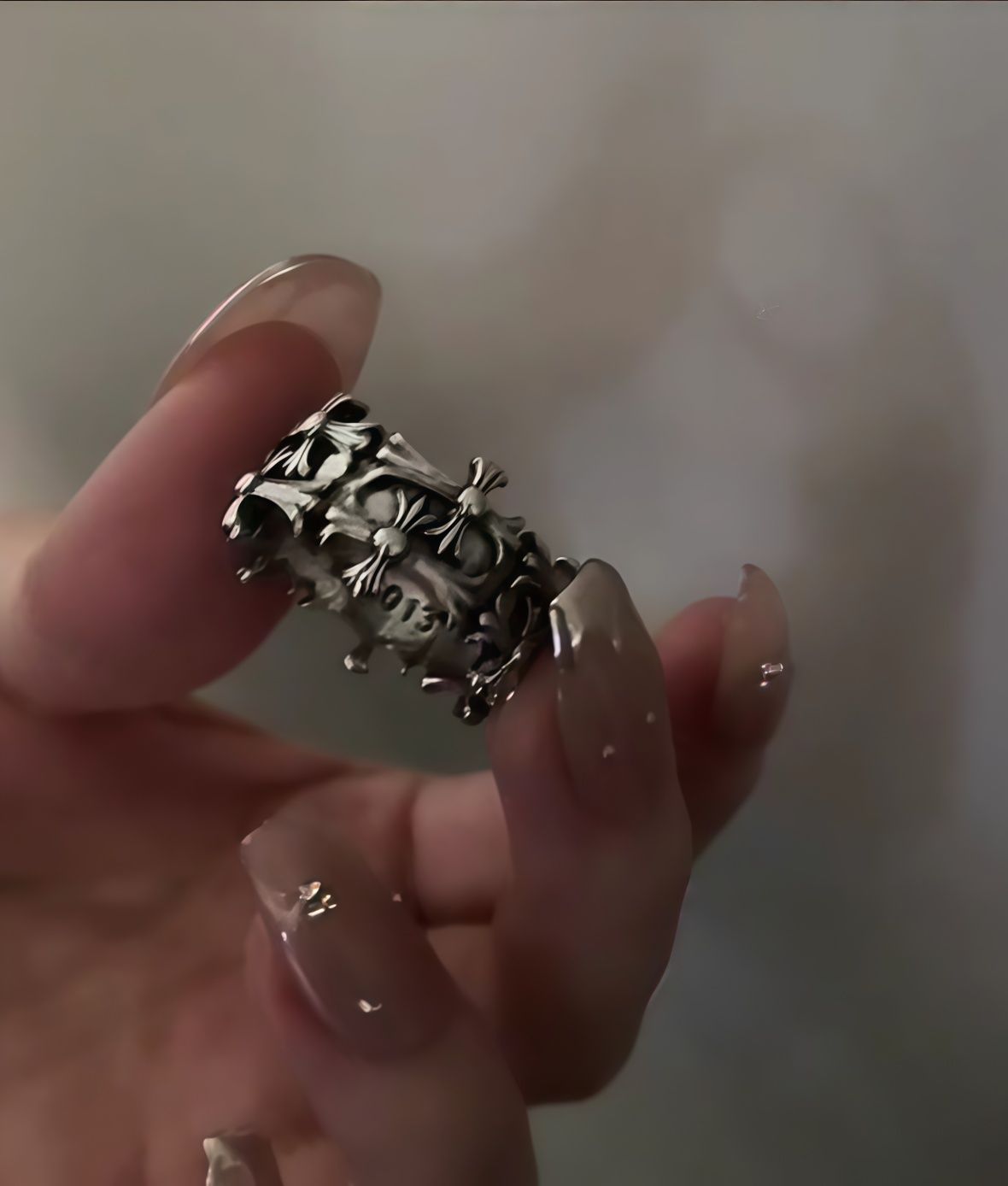 кільце сhrome hearts (1 кільце те яке велике)