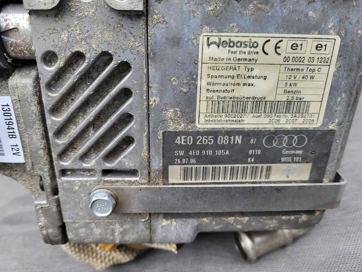 AUDI A8 D3 ogrzewanie postojowe Webasto .