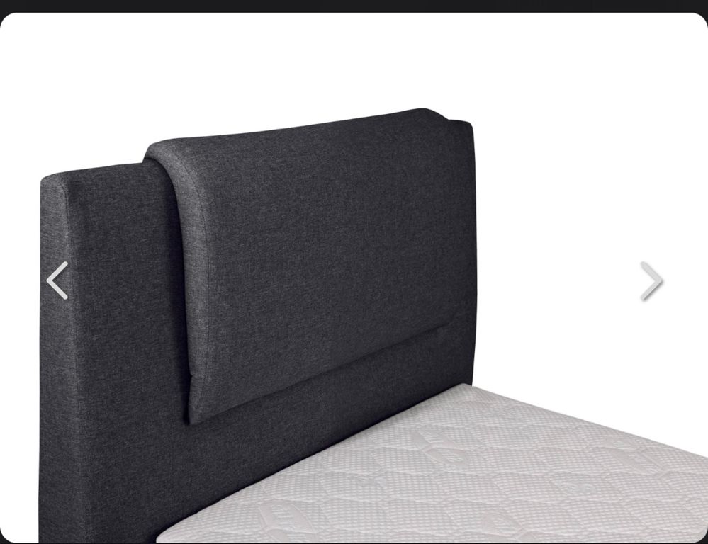 Cama com somier/cabeceira e colchão articulada