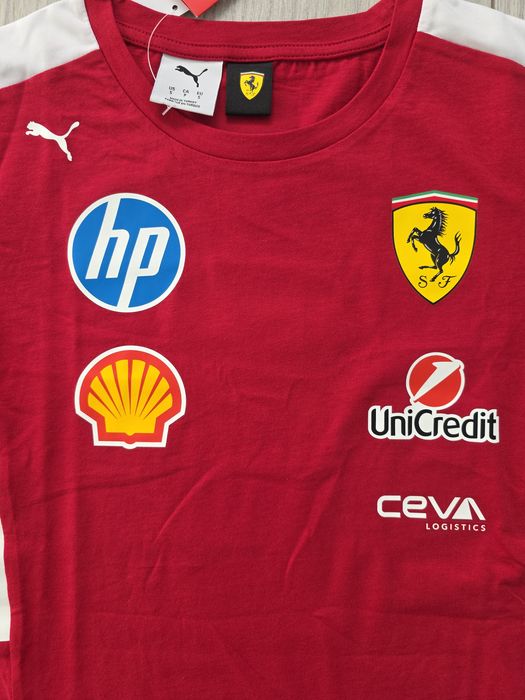 Scuderia Ferrari 2025, damska koszulka F1, Formuła 1, Leclerc, S