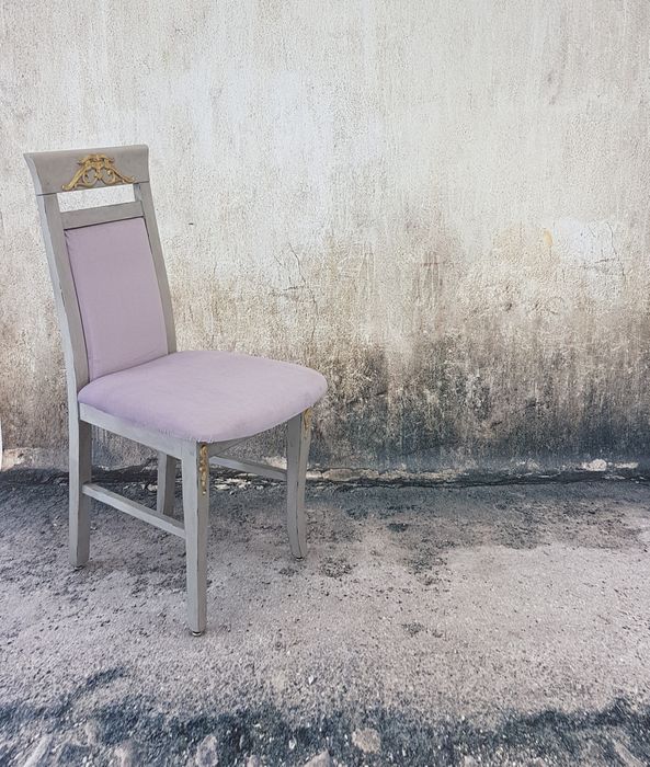 Krzesła z Ornamentami Shabby Chic