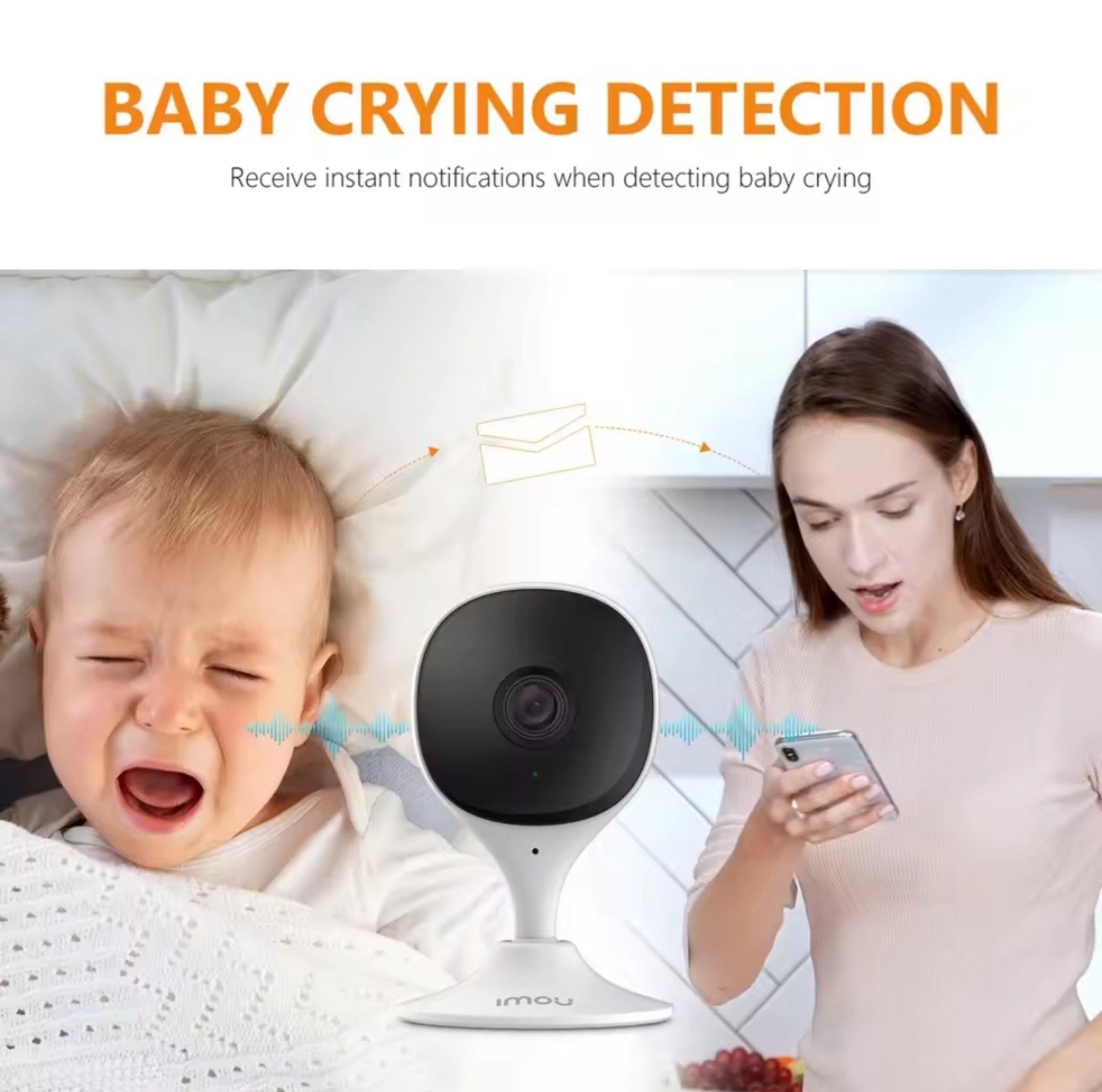Внутрішня Wi-Fi відеокамера IMOU Cue 2E 2MP/3МР