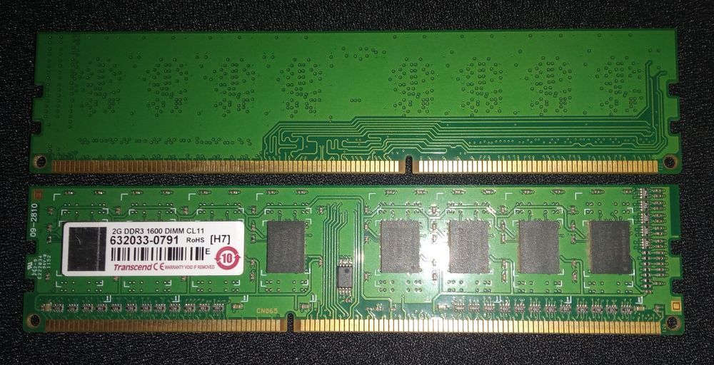 Transcend DDR3 1600 2шт. по 2gb