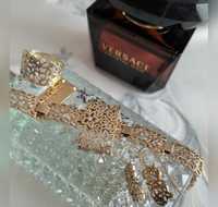 Luxusowy,  modny komplet biżuterii złoto 585