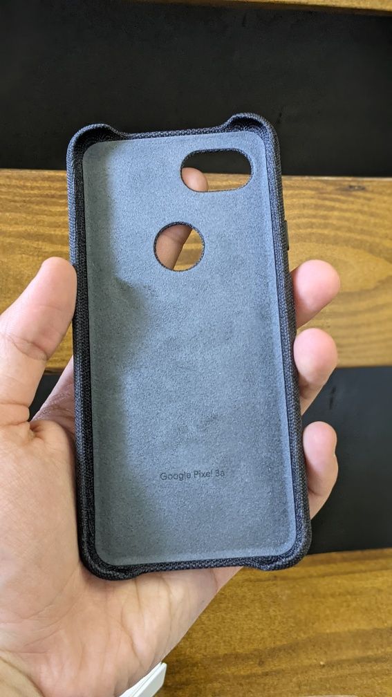 New Чехол Google Pixel 3a Fabric Carbon Тканевый Чохол Черный