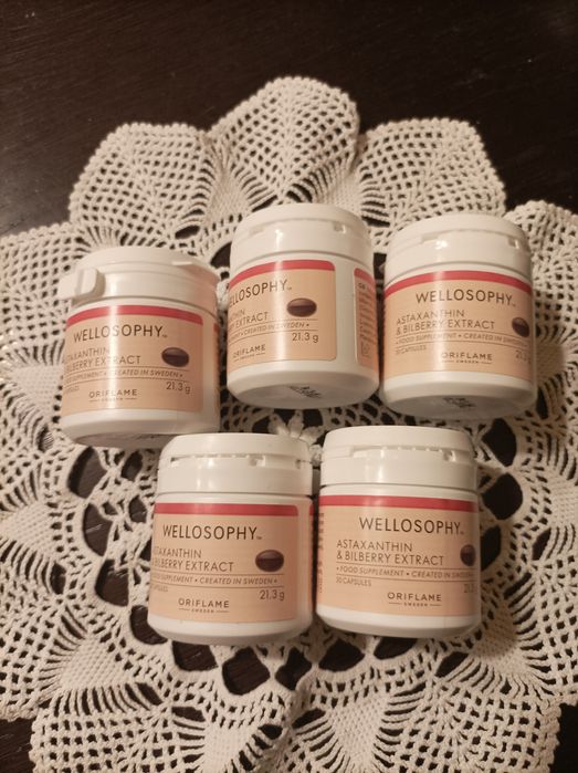 Astaksantyna z ekstraktem z borówki Wellness Oriflame 5 sztuk